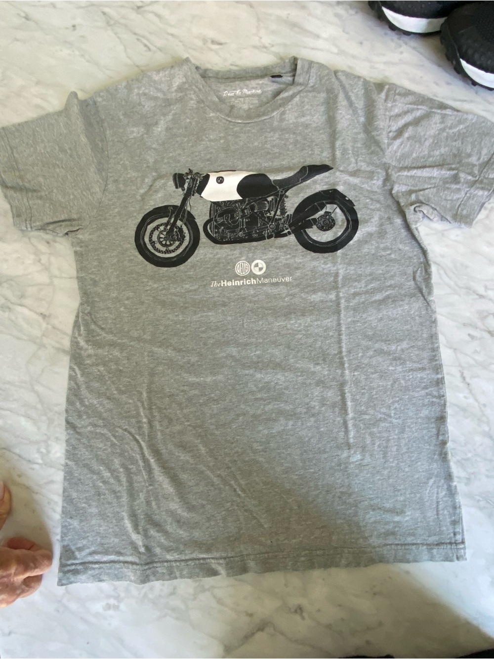 Deus Ex Machina XS Men's Gray BMW Motorcycle Graphic Tee